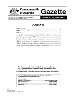 GAZETTE 17-17 Dated 05 April 2017