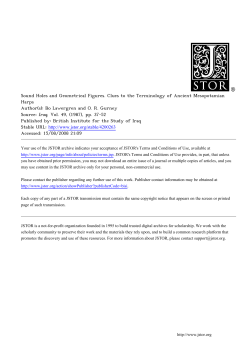 Sound Holes and Geometrical Figures. Clues to the Terminology of