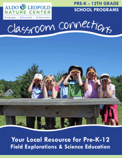 Classroom Connections - Aldo Leopold Nature Center