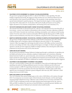 CALIFORNIA`S STATE BUDGET