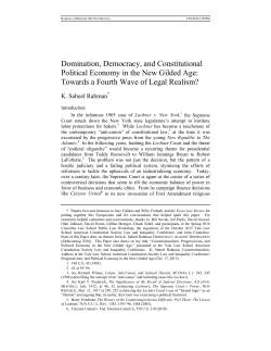 Domination, Democracy, and Constitutional Political Economy in the
