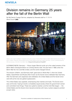 Article 25 Years After the Berlin Wall