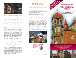 RESTORATION! - Villa Montezuma Museum