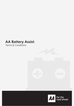 AA Battery Assist Terms and Conditions