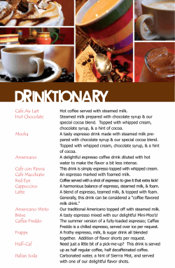 Cafe Au Lait Hot Chocolate Mocha Americano