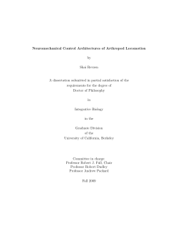 Neuromechanical Control Architectures of Arthropod Locomotion by