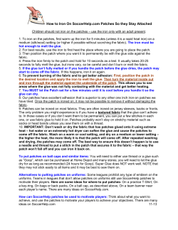 How to Iron On SoccerHelp