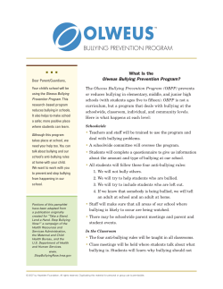 Olweus Bullying Prevention Program?