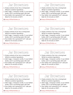 Jar Brownies Printable - The PinterTest Kitchen