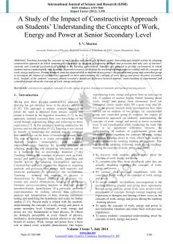 A Study of the Impact of Constructivist Approach on Students