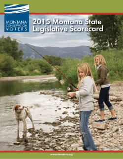 2015 Montana Legislative Scorecard