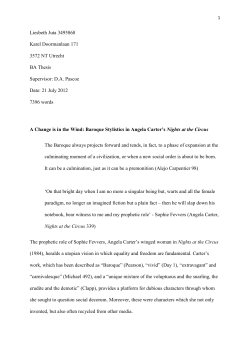 Liesbeth Juta 3495868 Karel Doormanlaan 171 3572 NT Utrecht BA