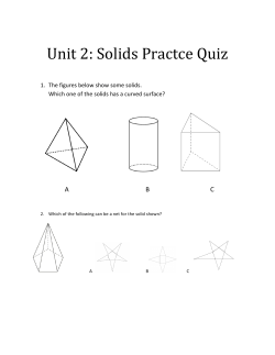 Unit 2: Solids Practce Quiz - SPA