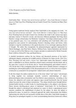 A New Perspective on Zora Neale Hurston