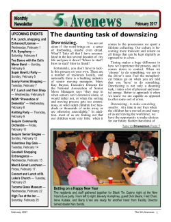 The daunting task of downsizing