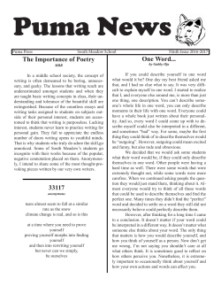 One Word... The Importance of Poetry 33117