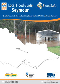 Local Flood Guide Seymour - Victoria State Emergency Service