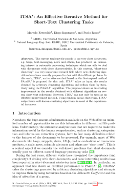 An Effective Iterative Method for Short-Text Clustering Tasks