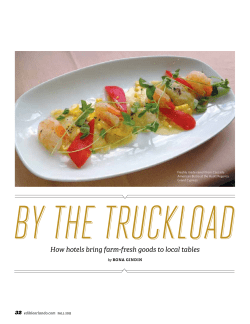 How hotels bring farm-fresh goods to local tables