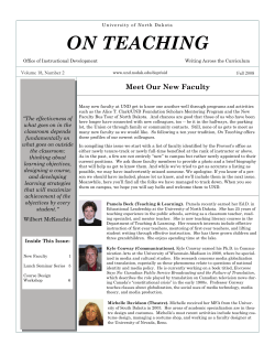 On Teaching vol. 18 number 2