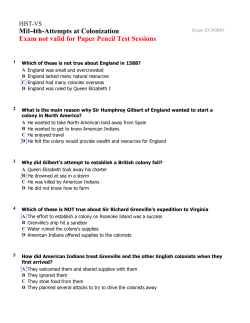 HIST-VS Exam [E-24SB8Y] Mil-4th