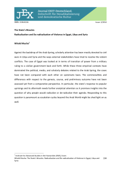 The State`s Muscles Radicalization and De