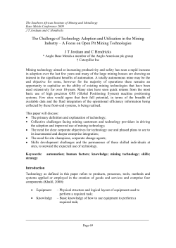 The Challenge of Technology Adoption and Utilisation in