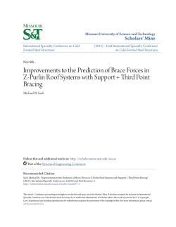 Improvements to the Prediction of Brace Forces in Z