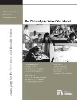 The Philadelphia SchoolStat Model