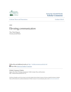 Elevating communication - Scholar Commons