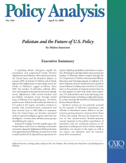 Pakistan and the Future of US Policy