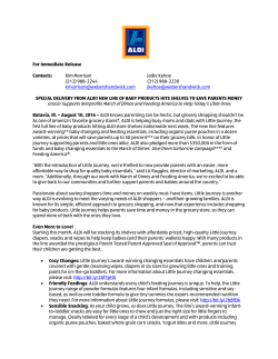 Grocer Supports Nonprofits March of Dimes and Feeding America to