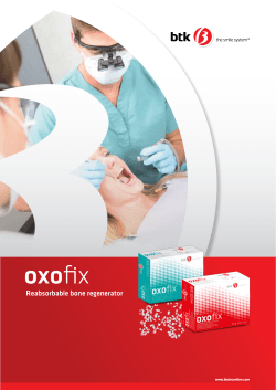 Reabsorbable bone regenerator - BTK