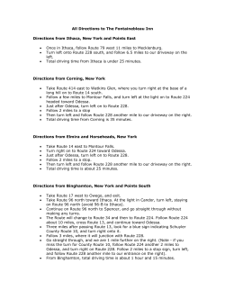 Directions - Fontainebleau Inn