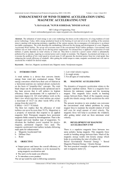 enhancement of wind turbine acceleration using magnetic