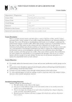 Rethinking War in Global Politics