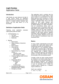 Light Guides - Osram Opto Semiconductors