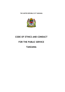 Code of ethics and conduct