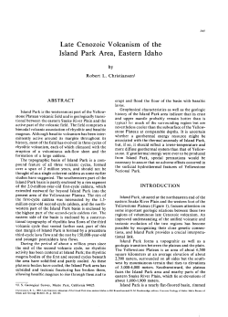 Late Cenozoic Volcanism of the Island Park Area, Eastern Idaho