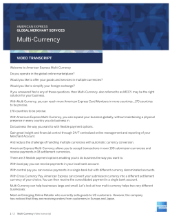 Multi-Currency