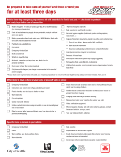 for at least three days