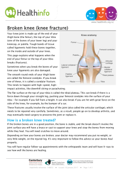 Broken knee (knee fracture)