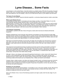 Lyme Disease... Some Facts