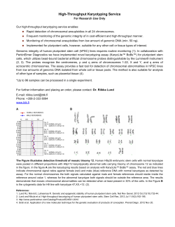 High-Throughput Karyotyping Service