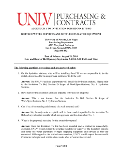 ADDENDUM 1 TO INVITATION FOR BID NO. 5172