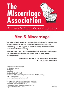 Men and Miscarriage