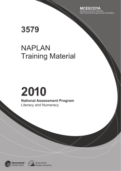 Narrative writing training material