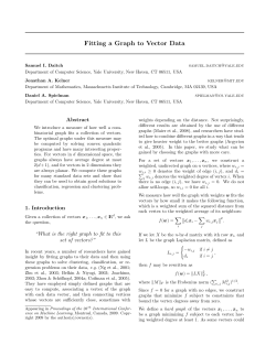 Fitting a Graph to Vector Data - The International Machine Learning