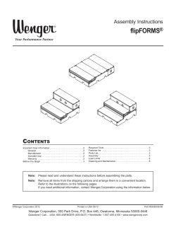flipFORMS - Wenger Corporation
