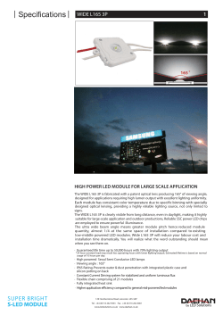 L165 Spec 2014 - Daehan by LED Solutions